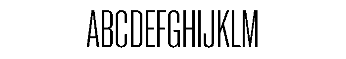Neue Corp Condensed Font UPPERCASE