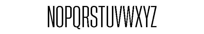 Neue Corp Condensed Font UPPERCASE