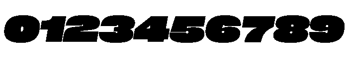 Neue Corp Extended Black Italic Font OTHER CHARS