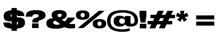 Neue Corp Extended Bold Font OTHER CHARS