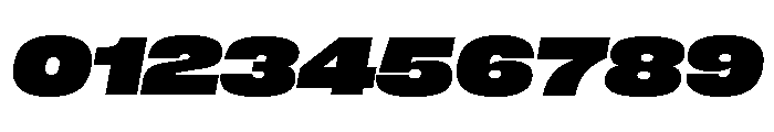 Neue Corp Extended Heavy Italic Font OTHER CHARS
