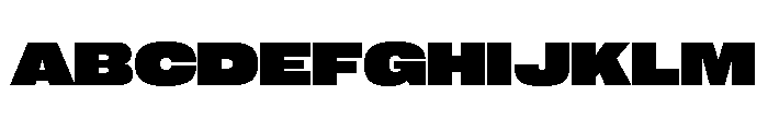 Neue Corp Extended Heavy Font UPPERCASE