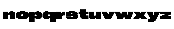 Neue Corp Extended Heavy Font LOWERCASE