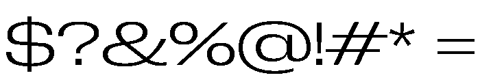 Neue Corp Extended Light Font OTHER CHARS