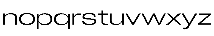 Neue Corp Extended Light Font LOWERCASE