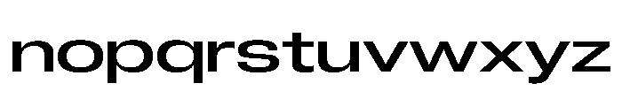 Neue Corp Extended Medium 2 Font LOWERCASE