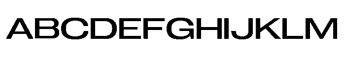Neue Corp Extended Medium Font UPPERCASE