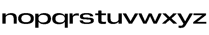 Neue Corp Extended Medium Font LOWERCASE
