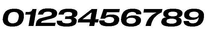 Neue Corp Extended Semibold Italic Font OTHER CHARS