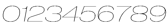 Neue Corp Extended Thin Italic Font OTHER CHARS