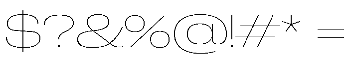 Neue Corp Extended Thin Font OTHER CHARS