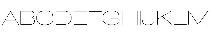 Neue Corp Extended Thin Font UPPERCASE