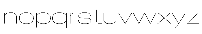 Neue Corp Extended Thin Font LOWERCASE