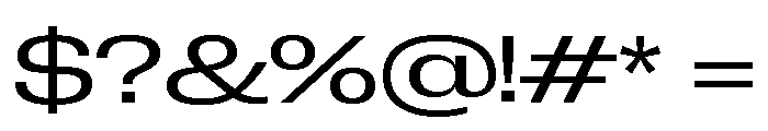 Neue Corp Extended Font OTHER CHARS
