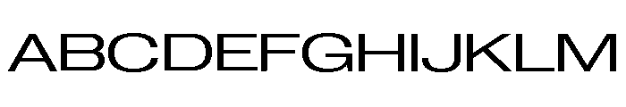 Neue Corp Extended Font UPPERCASE