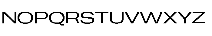 Neue Corp Extended Font UPPERCASE