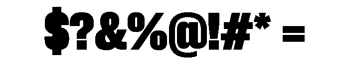 Neue Corp Heavy 3 Font OTHER CHARS