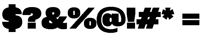 Neue Corp Heavy 4 Font OTHER CHARS