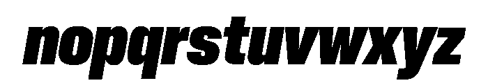Neue Corp Heavy Italic 3 Font LOWERCASE