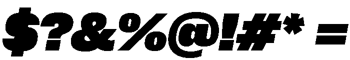 Neue Corp Heavy Italic 4 Font OTHER CHARS