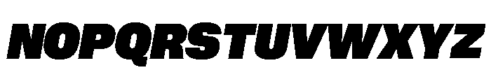 Neue Corp Heavy Italic 4 Font UPPERCASE