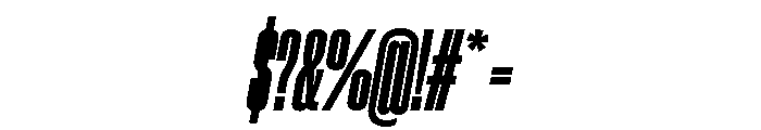 Neue Corp Heavy Italic Font OTHER CHARS