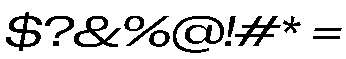 Neue Corp Italic 2 Font OTHER CHARS