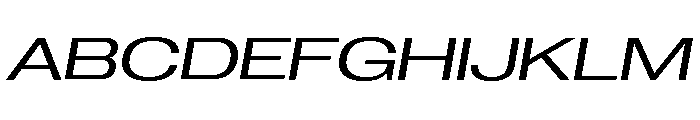 Neue Corp Italic 2 Font UPPERCASE
