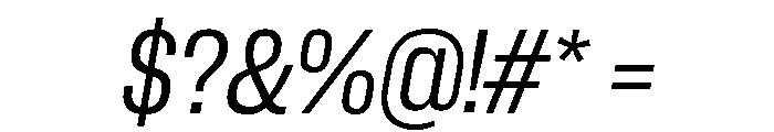Neue Corp Italic 3 Font OTHER CHARS