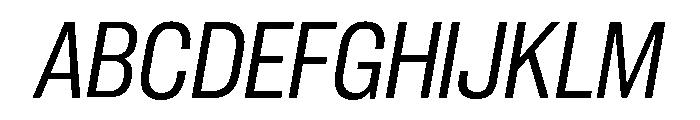 Neue Corp Italic 3 Font UPPERCASE
