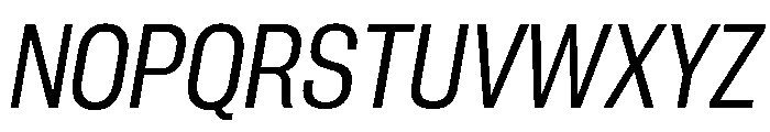 Neue Corp Italic 3 Font UPPERCASE