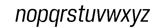 Neue Corp Italic 3 Font LOWERCASE
