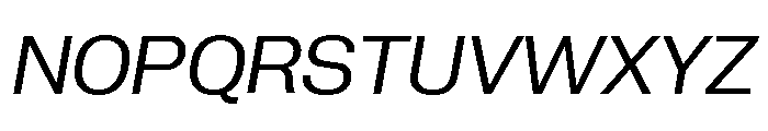 Neue Corp Italic 4 Font UPPERCASE