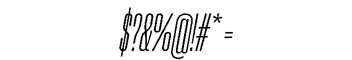 Neue Corp Italic Font OTHER CHARS