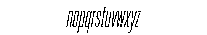 Neue Corp Italic Font LOWERCASE