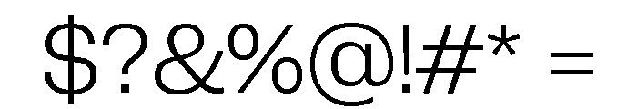 Neue Corp Light 4 Font OTHER CHARS
