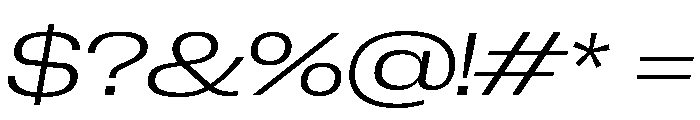 Neue Corp Light Italic 2 Font OTHER CHARS