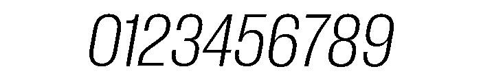 Neue Corp Light Italic 3 Font OTHER CHARS