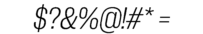 Neue Corp Light Italic 3 Font OTHER CHARS