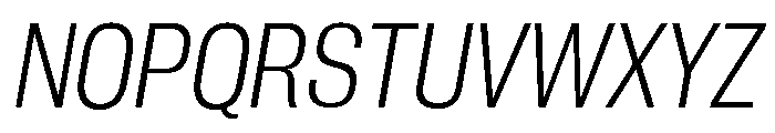 Neue Corp Light Italic 3 Font UPPERCASE