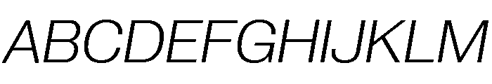 Neue Corp Light Italic 4 Font UPPERCASE
