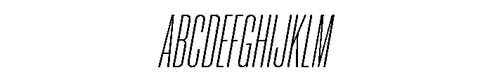 Neue Corp Light Italic Font UPPERCASE