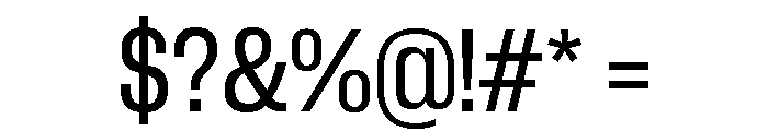 Neue Corp Medium 3 Font OTHER CHARS