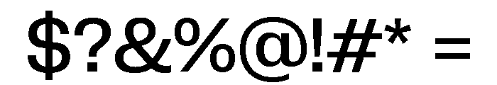 Neue Corp Medium 4 Font OTHER CHARS