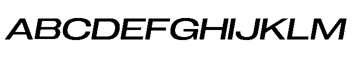 Neue Corp Medium Italic 2 Font UPPERCASE