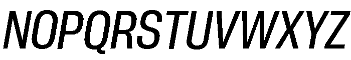 Neue Corp Medium Italic 3 Font UPPERCASE