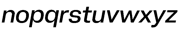 Neue Corp Medium Italic 4 Font LOWERCASE