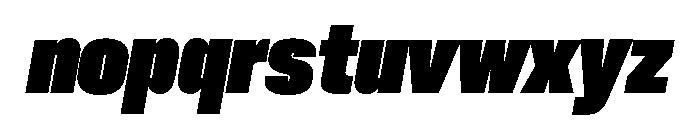 Neue Corp Narrow Black Italic Font LOWERCASE