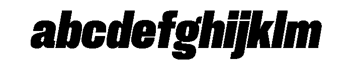 Neue Corp Narrow Heavy Italic FONT
