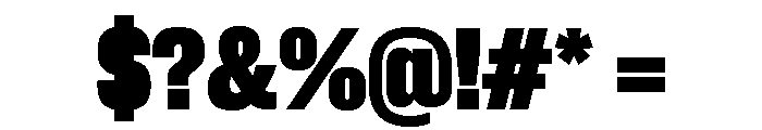 Neue Corp Narrow Heavy Font OTHER CHARS